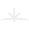 Ekena Millwork Davenport Architectural Grade PVC Gable Bracket, 84"W x 38 1/2"H x 2"D x 4"F, 11/12 Pitch GBP084X39X0204DAV00 - alternate 2